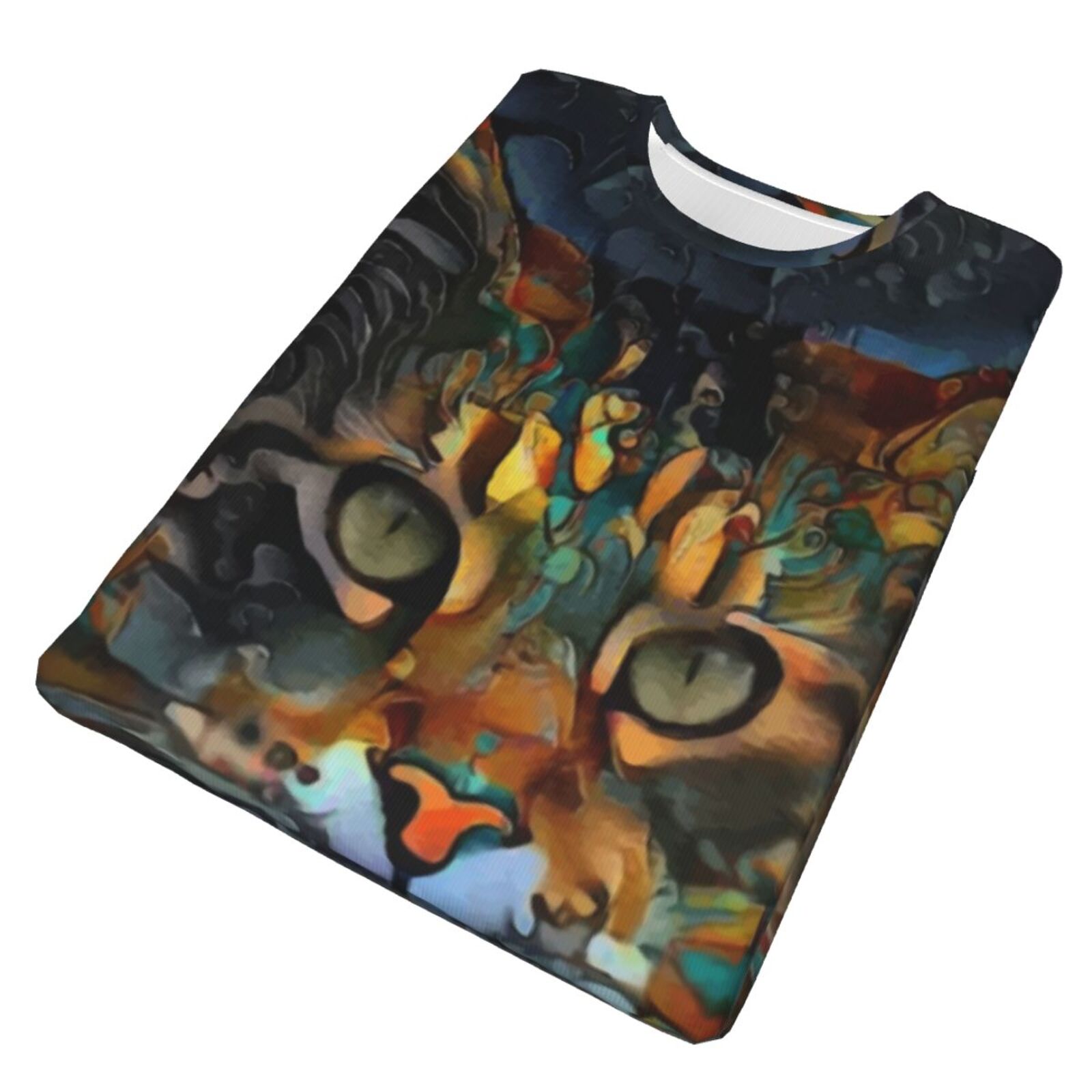 Camiseta Clássica Samson Jr. Gato Elementos De Mídia Mista