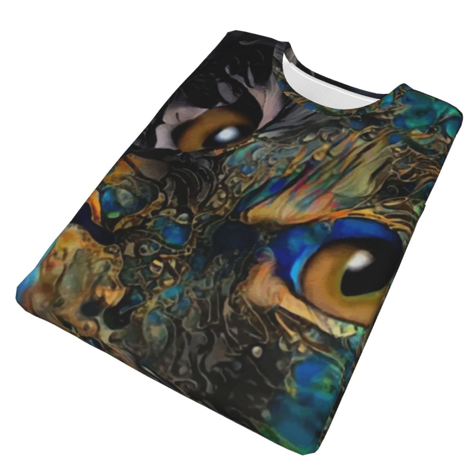 Camiseta Clássica Ariel Gato Elementos De Mídia Mista