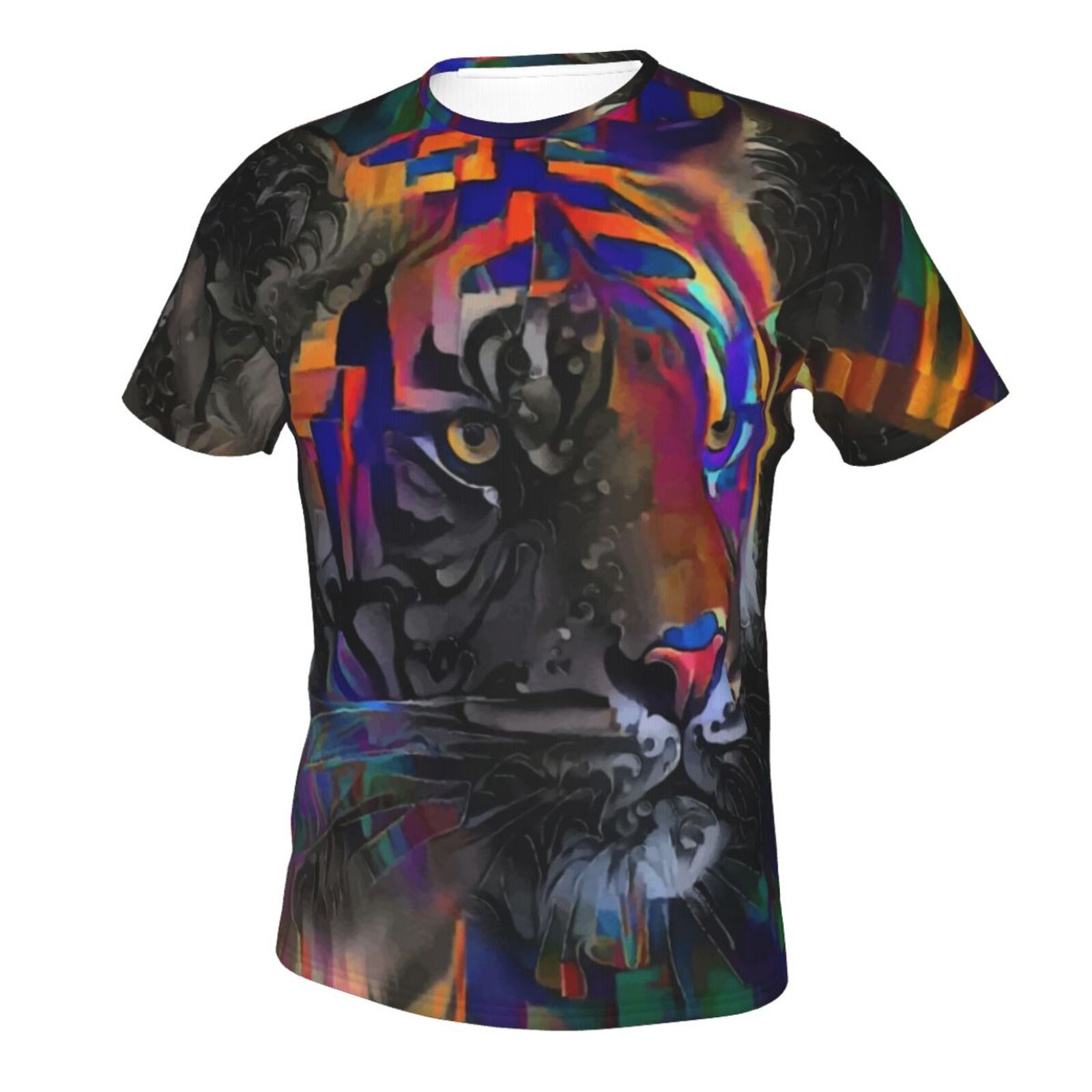 Camiseta Clássica Romeo Tigre Elementos De Mídia Mista