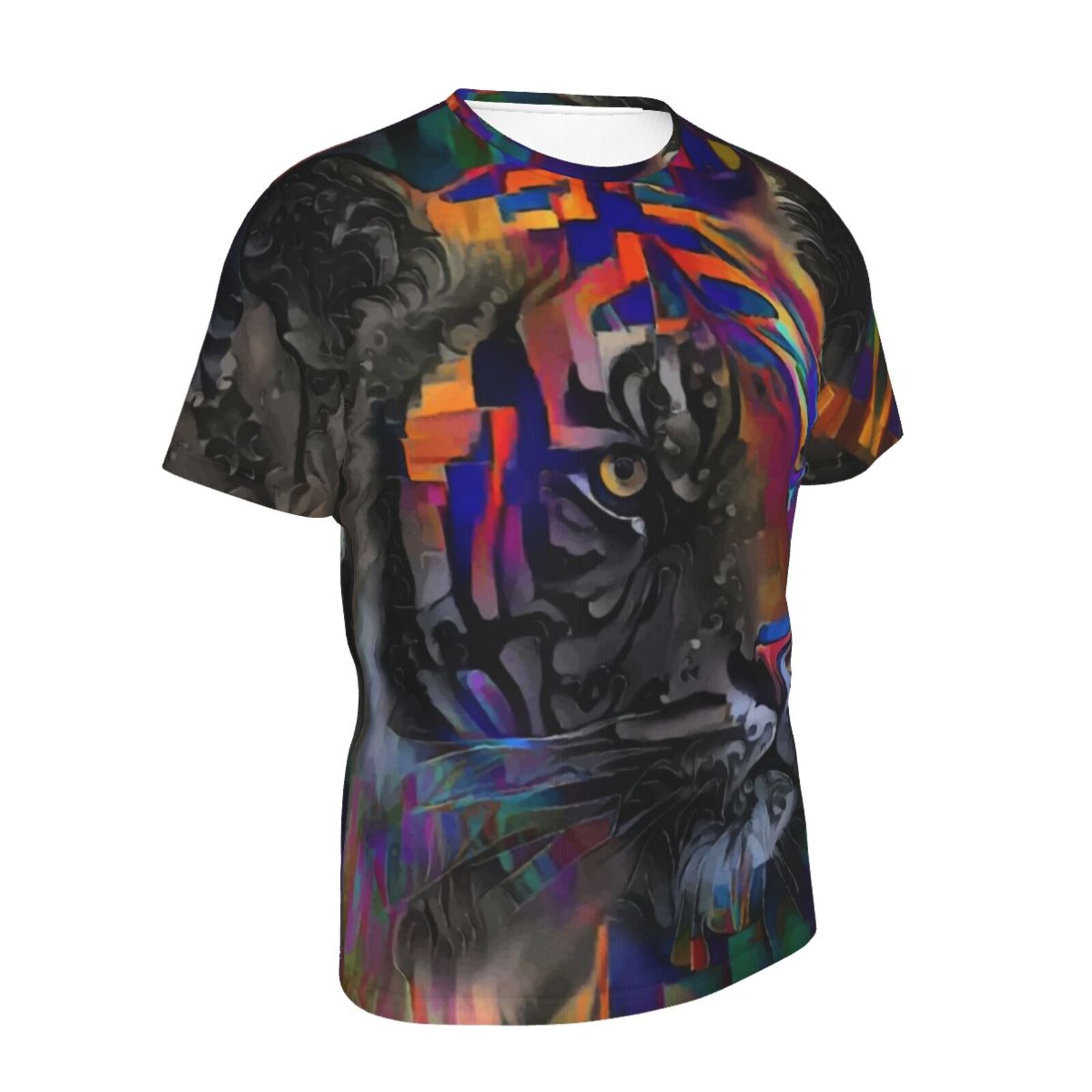 Camiseta Clássica Romeo Tigre Elementos De Mídia Mista