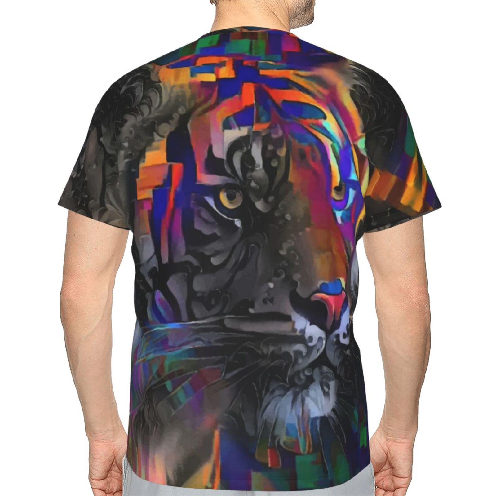 Camiseta Clássica Romeo Tigre Elementos De Mídia Mista