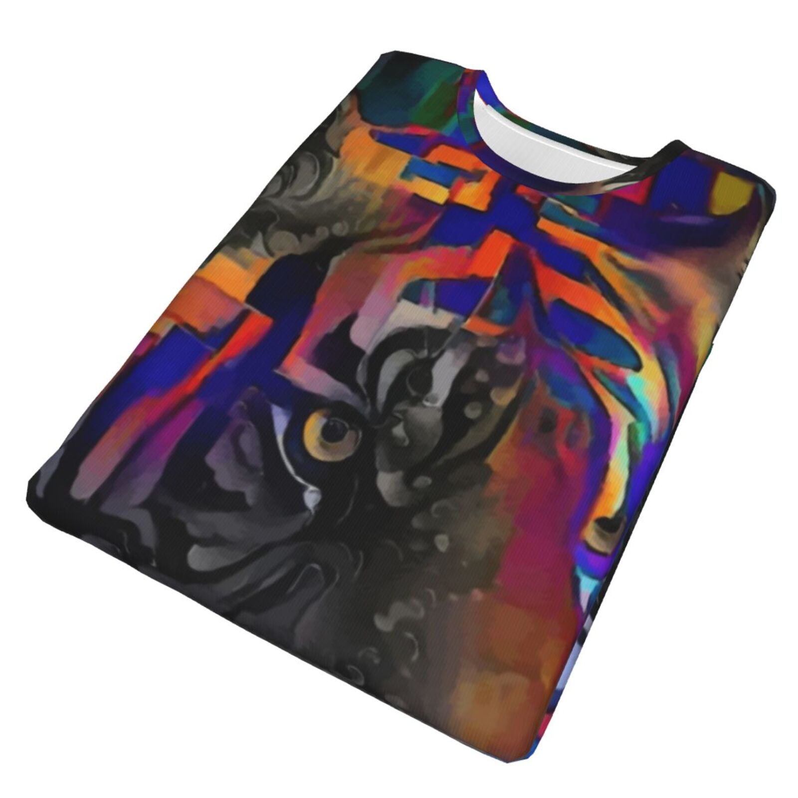 Camiseta Clássica Romeo Tigre Elementos De Mídia Mista